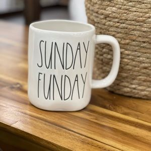 Rae Dunn Mug - “Sunday Funday” - new, never used